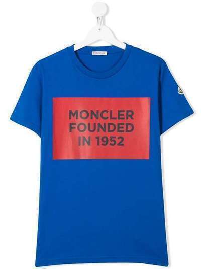 Moncler Kids футболка с логотипом 8C7222083907