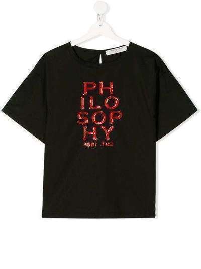 Philosophy Di Lorenzo Serafini Kids футболка с логотипом PJCA33CA244VH016
