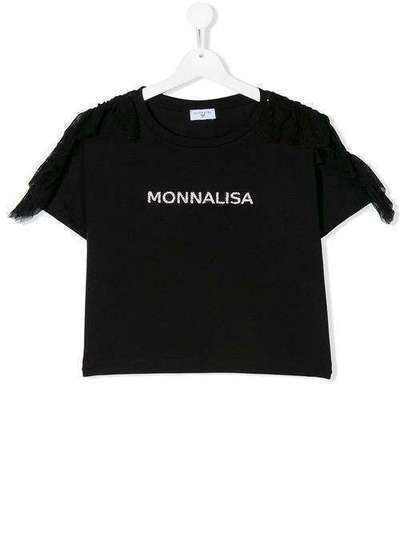 Monnalisa футболка с логотипом 175602AA5201