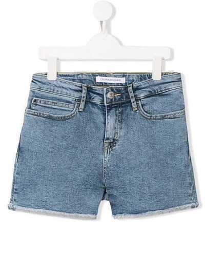 Calvin Klein Kids джинсовые шорты с отворотами IG0IG00085T