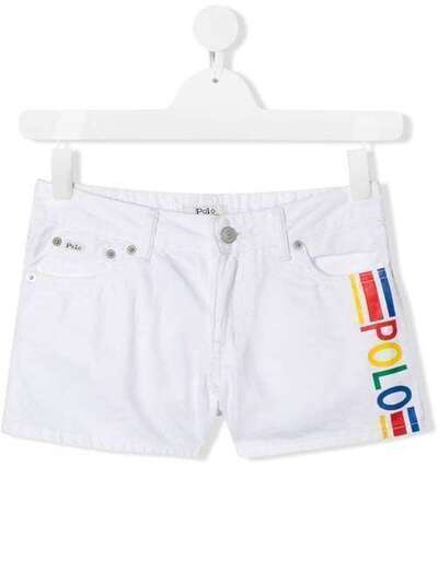 Ralph Lauren Kids шорты в полоску с логотипом 313783779