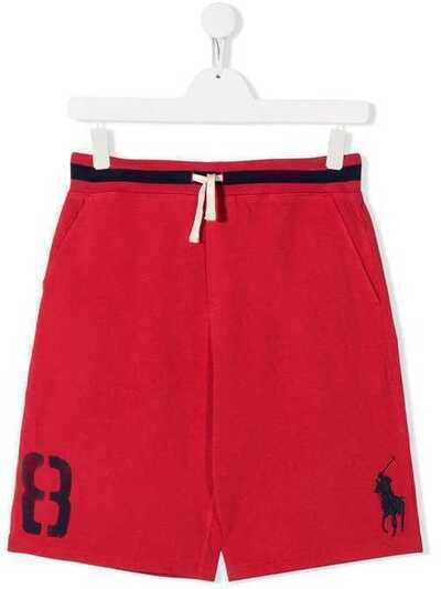 Ralph Lauren Kids шорты с вышитым логотипом 323760456