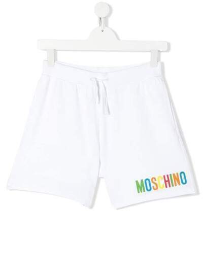 Moschino Kids спортивные шорты с логотипом HAQ002LDA12A