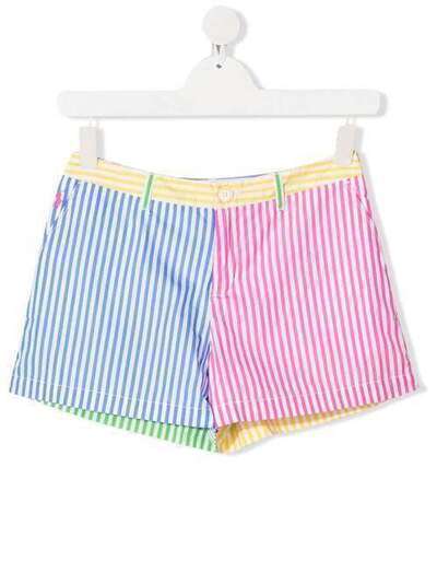 Ralph Lauren Kids полосатые шорты в стиле колор-блок 312803452001