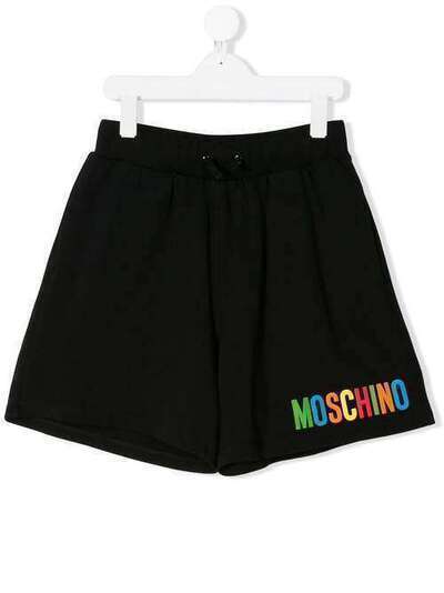 Moschino Kids спортивные шорты с логотипом HAQ002LDA12