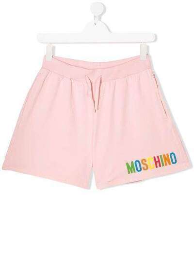 Moschino Kids спортивные шорты с логотипом HAQ002LDA1250209T