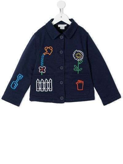 Stella McCartney Kids куртка с вышивкой