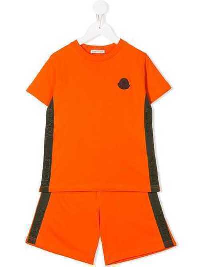Moncler Kids спортивный костюм с контрастными полосками 8M7072083907