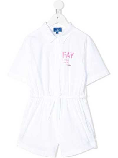Fay Kids комбинезон с короткими рукавами и логотипом 5M1501MB170