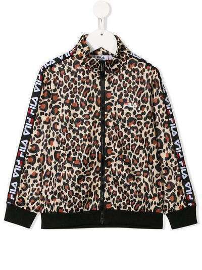 Fila Kids куртка с леопардовым принтом и логотипом 687260