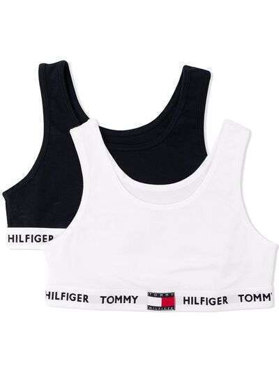 Tommy Hilfiger Junior комплект из двух бюстгальтеров-бралеттов с логотипом