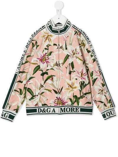 Dolce & Gabbana Kids куртка-бомбер с принтом L5JW0MFSGQW