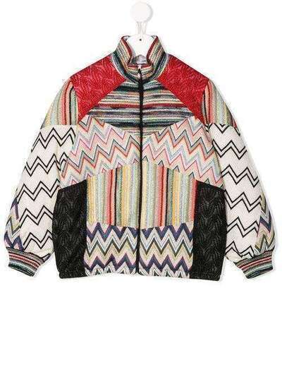 Missoni Kids куртка-бомбер в технике пэчворк MBA00002BR005Z