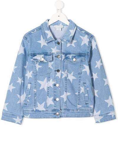 Stella McCartney Kids декорированная джинсовая куртка 588623SOKE3