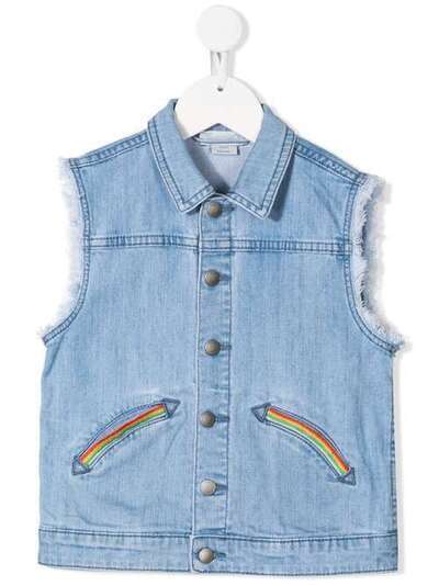 Stella McCartney Kids джинсовая куртка без рукавов 588621SOK80