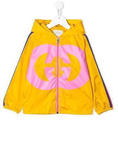 Gucci Kids куртка с капюшоном и принтом логотипа 543976XWACG