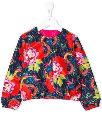 Kenzo Kids куртка с цветочным принтом KP4102804
