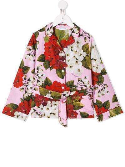 Dolce & Gabbana Kids куртка с цветочным принтом L54S06HS5GF