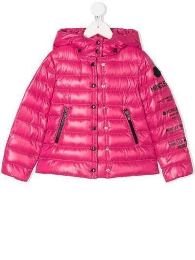 Moncler Kids пуховик с капюшоном 1A5001068950