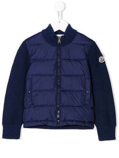 Moncler Kids пуховик со вставками 940020595098