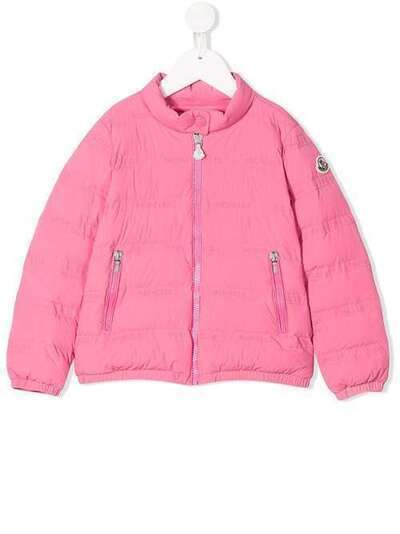 Moncler Kids пуховик с нашивкой-логотипом 9541A52410539DG