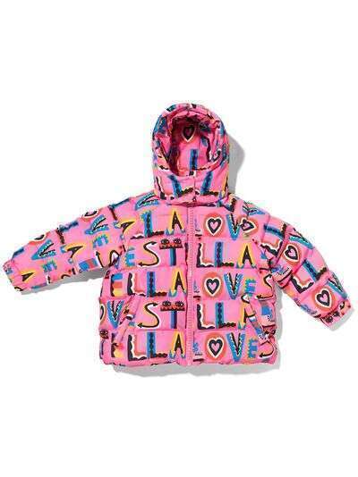 Stella McCartney Kids пуховик Stella Loves