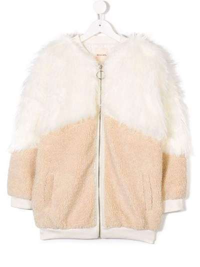 Andorine oversized zipped faux fur coat ADW1816B