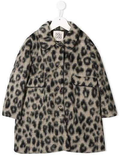 Douuod Kids пальто с леопардовым принтом CS21B20120125