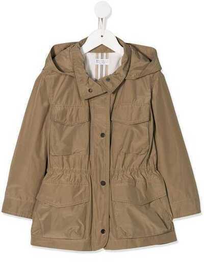 Brunello Cucinelli Kids парка с капюшоном BF527O430