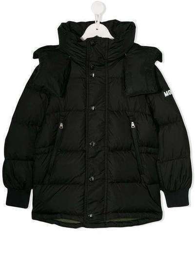 Moncler Kids пуховик с капюшоном 423625568352