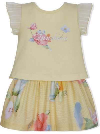 Lapin House комплект из платья и рубашки с цветочным принтом