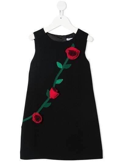 Dolce & Gabbana Kids платье с цветочным принтом без рукавов