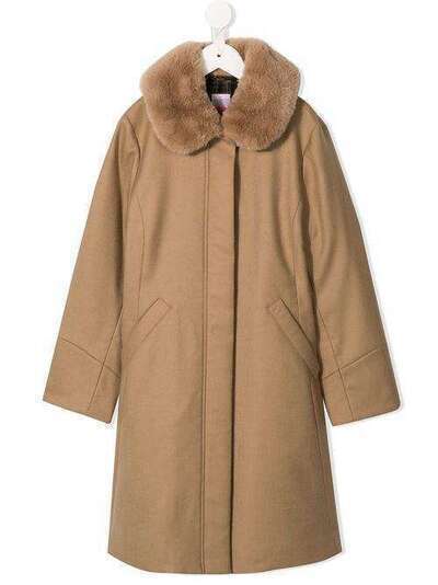 Familiar пальто с меховым воротником 486251