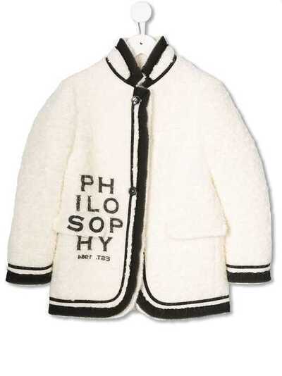 Philosophy Di Lorenzo Serafini Kids пальто с логотипом PJGB11ML220UH016