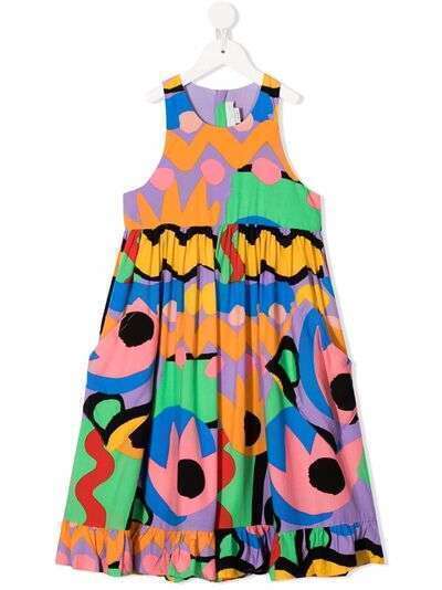 Stella McCartney Kids платье с абстрактным принтом