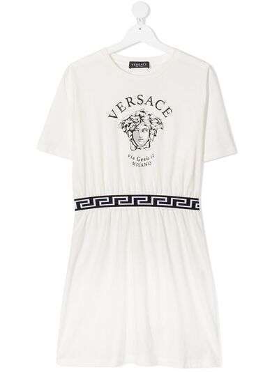 Versace Kids платье с декором Medusa