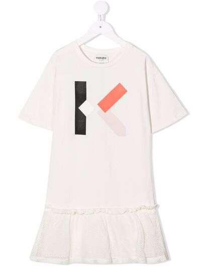 Kenzo Kids платье-футболка с логотипом