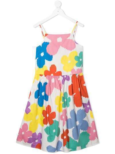 Stella McCartney Kids платье из органического хлопка с цветочным принтом