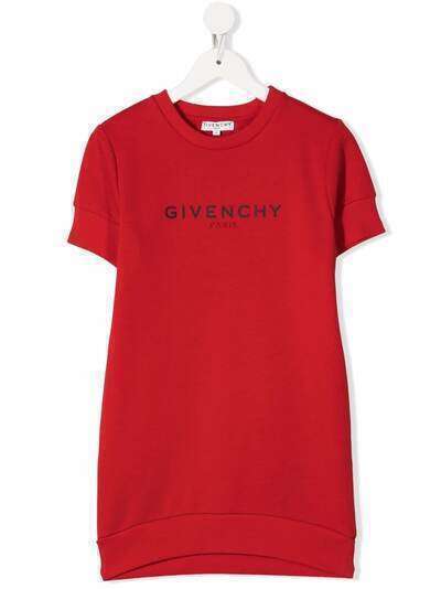 Givenchy Kids платье-свитер с логотипом