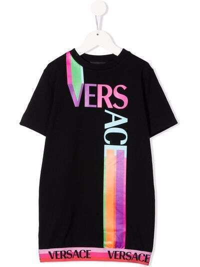 Versace Kids платье-футболка с логотипом