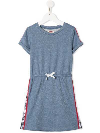 Levi's Kids платье-футболка из джерси с кулиской