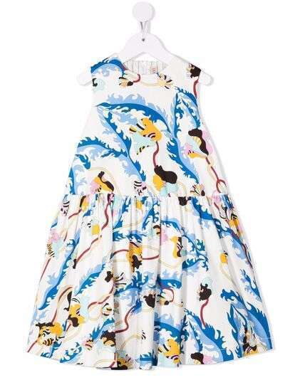 Emilio Pucci Junior платье с абстрактным принтом