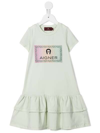 Aigner Kids платье с логотипом