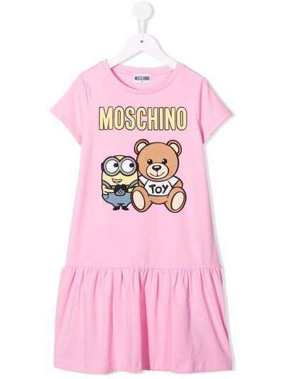 Moschino Kids платье Toy Bear x Minions