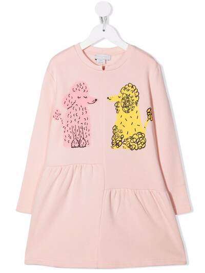 Stella McCartney Kids платье с принтом Doodle Poodles