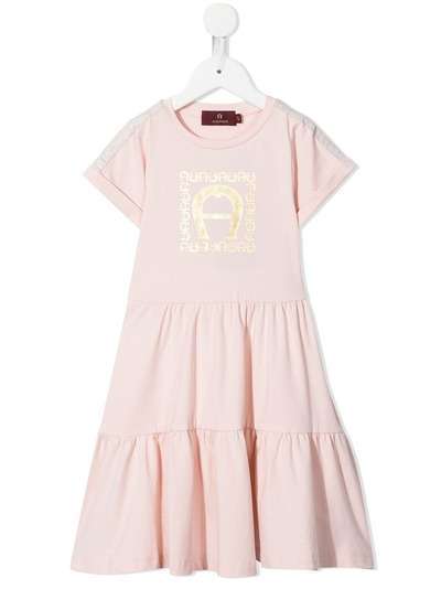 Aigner Kids платье-футболка с логотипом