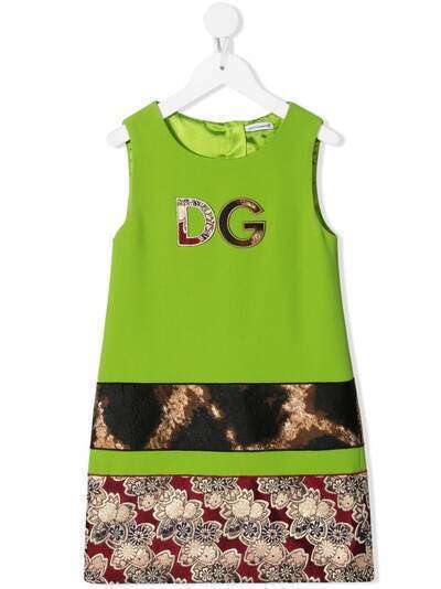 Dolce & Gabbana Kids платье с принтом DG