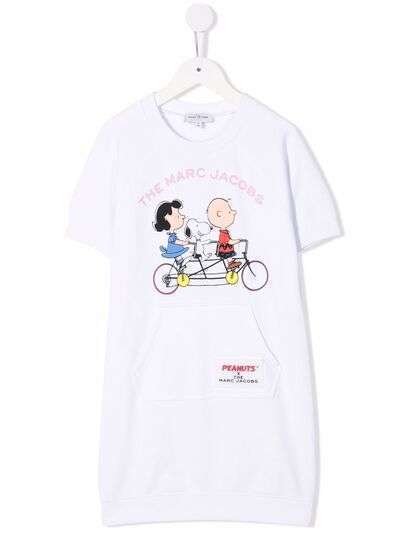 The Marc Jacobs Kids платье-футболка с принтом