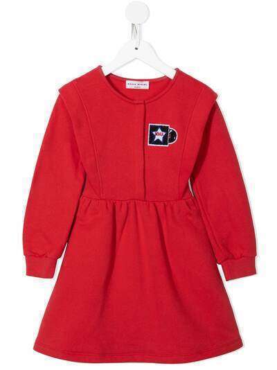 SONIA RYKIEL ENFANT платье с нашивкой-логотипом