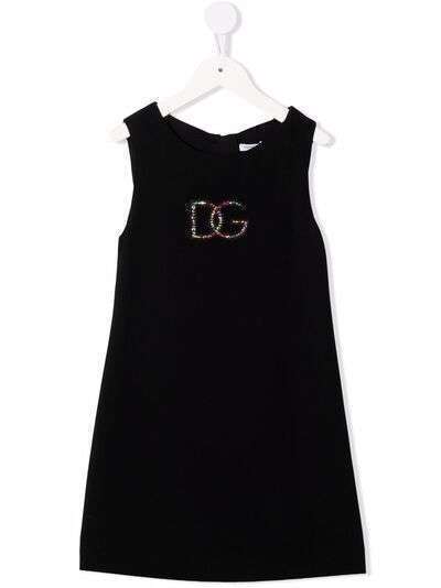 Dolce & Gabbana Kids платье миди с логотипом
